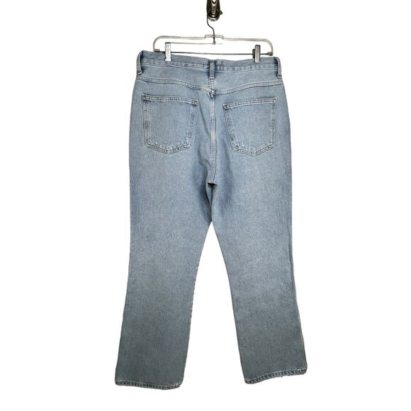 AGOLDE Pinch Waist High Rise Kick Jeans Size 31 12 90's Riptide Light Blue - Picture 7 of 12